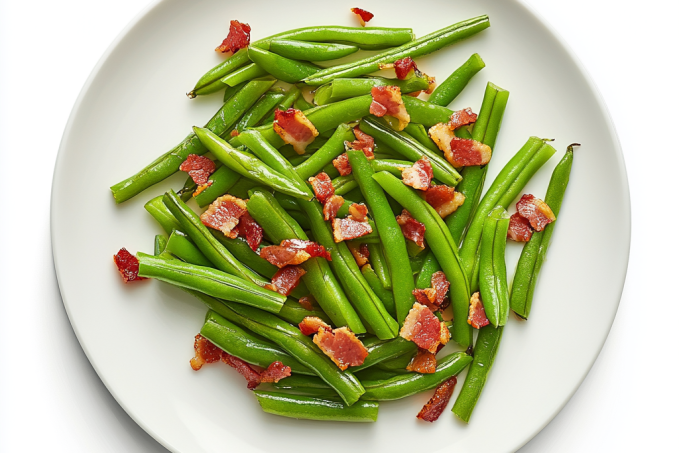 Fazolové lusky se slaninou