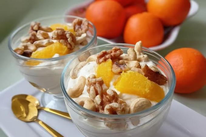 Tvarohovo - pomerančový krém