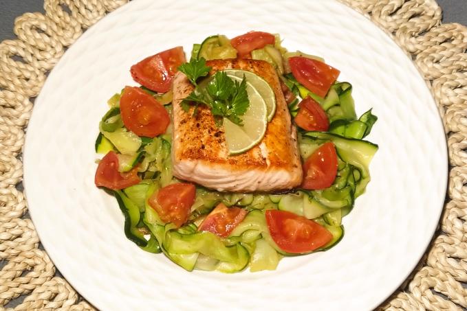 Losos s cuketovými nudlemi - LC