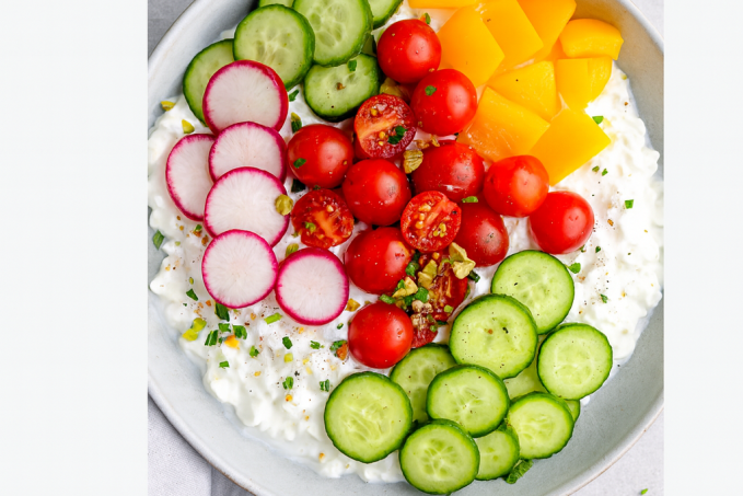 Cottage sýr se zeleninou