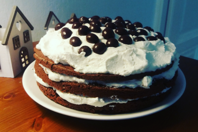 Kakaovo kokosový dort s domácím lipánkem