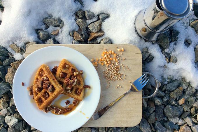 Bezlepkové vafle kynuté přes noc
