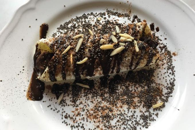 Fitness bílková omeleta na sladko