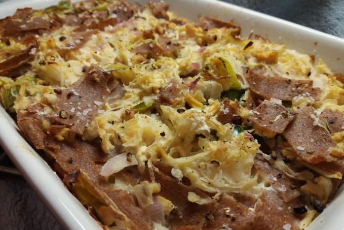 Tofufleky s kysaným zelím