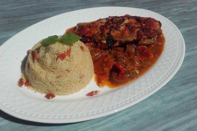 Kuřecí prso na zelenině