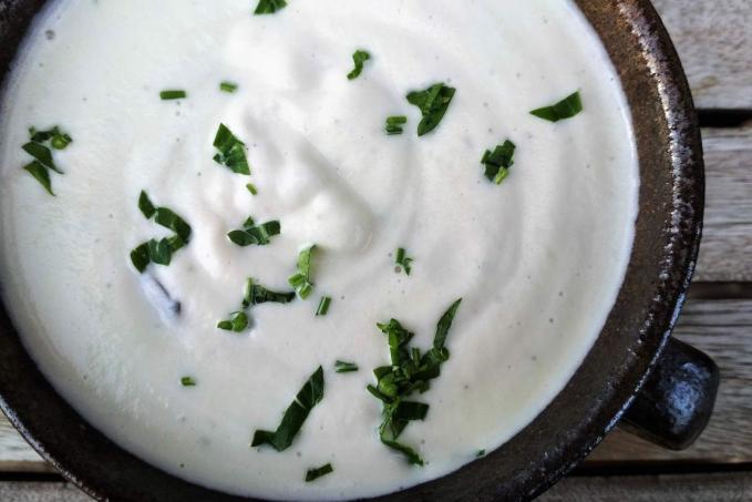 Hedvábná květáková kaše