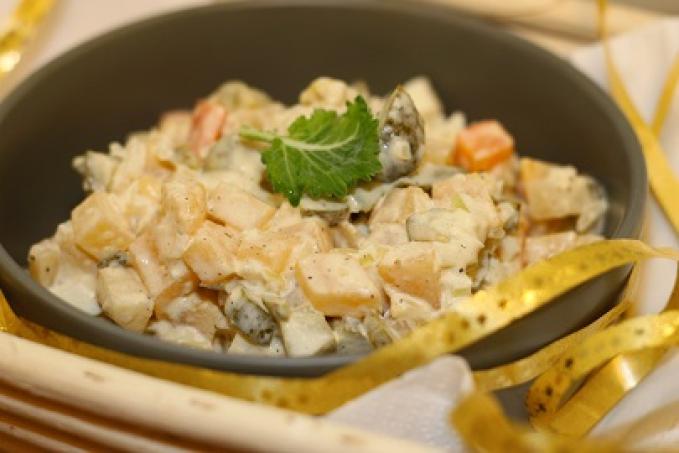 Zdravý štědrovečerní salát