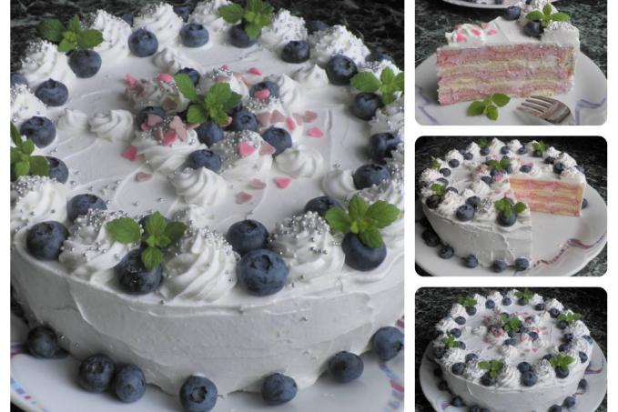 Jednoduchý dort ze zakysané smetany