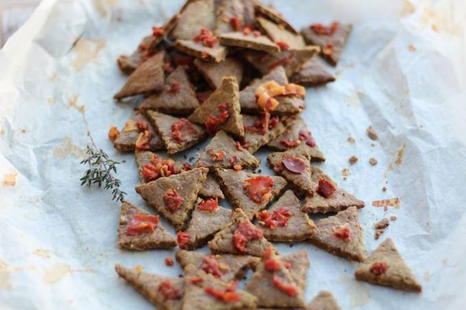 Dýňové tymiánové sušenky nejen pro masožravce - bez lepku a mléka