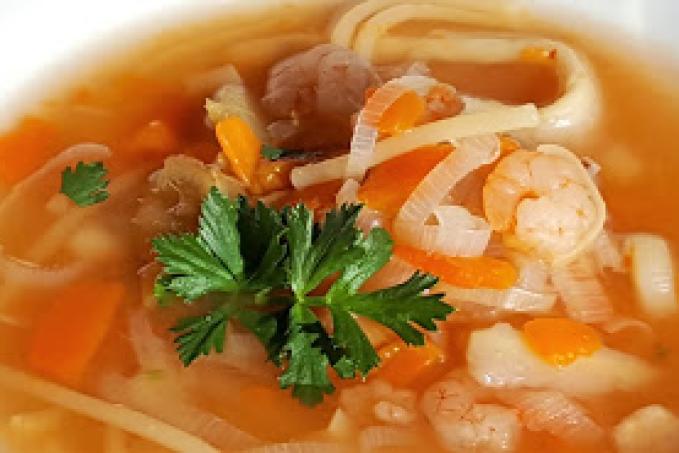 Krevetová polévka se zázvorem