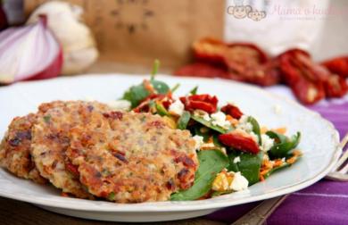 Bulgurové placky se sušenými rajčaty (od 1 roku)