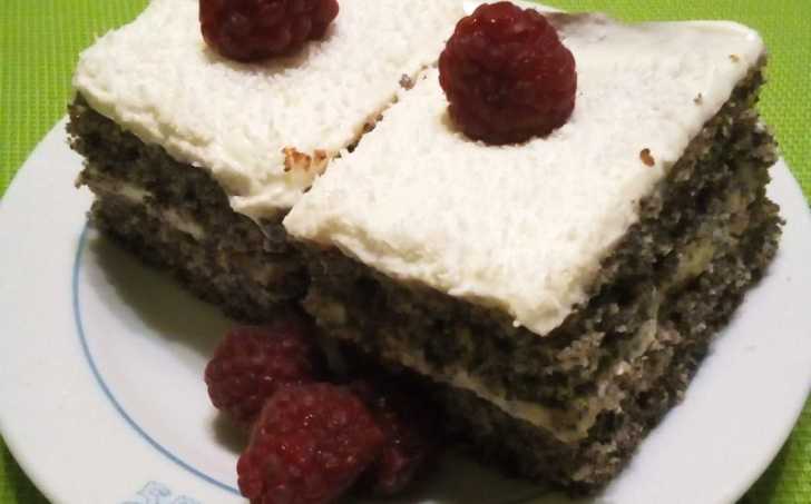 Makové řezy s mascarpone - bezlepkové a výborné