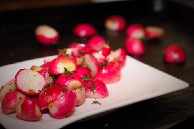 Pečené ředkvičky s tymiánem