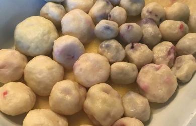 Tvarohové ovocné knedlíky - nízkosacharidové