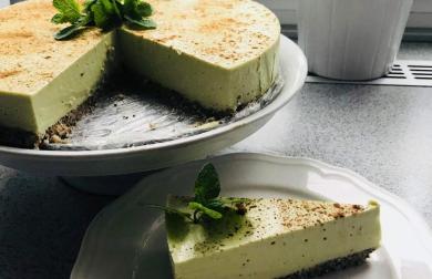 Low carb avokádový cheesecake