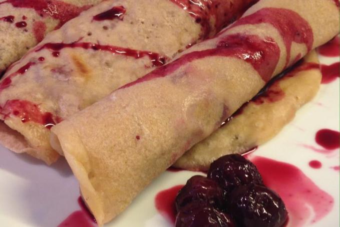 Palačinky z rýže a ořechů