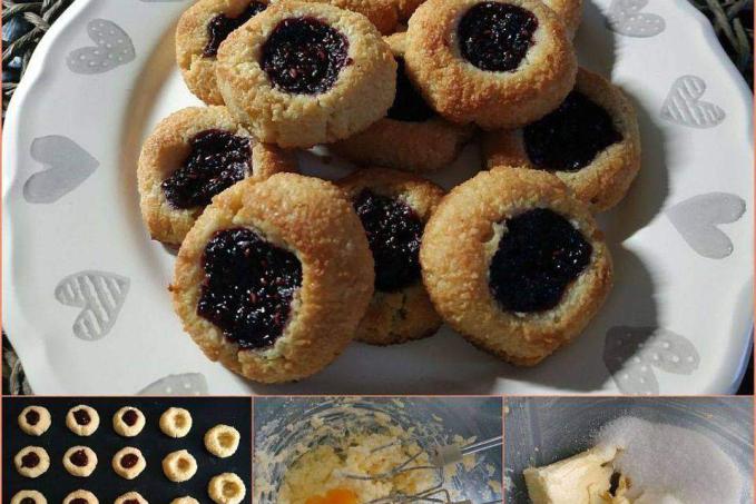 THUMBPRINT COOKIES - nízkosacharidové