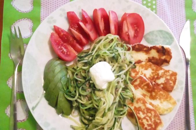 Grilovaný halloumi sýr+cudle - nízkosacharidové