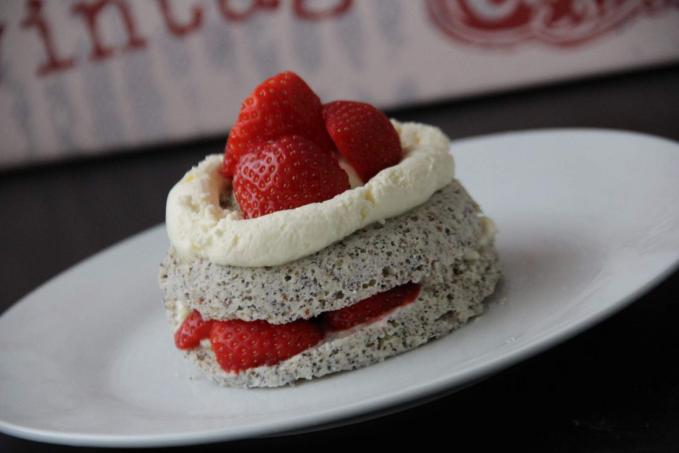 Mandlový low carb mugcake