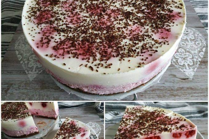 NEPEČENÝ MALINOVÝ DORT - LC