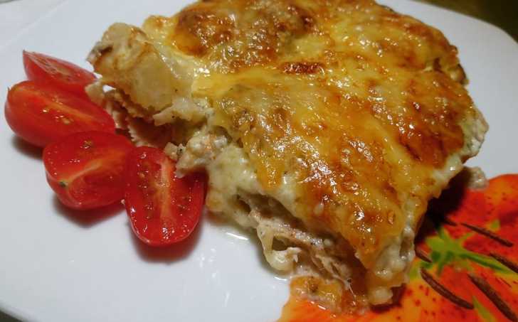 Zapečený celer s kuřecím masem - LC