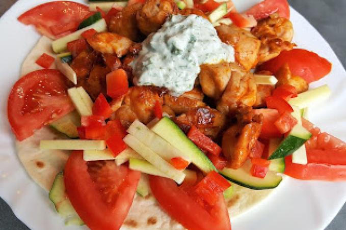 Kuřecí gyros na pánvi