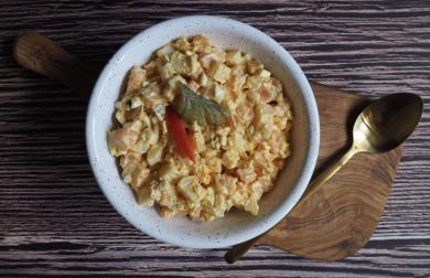 Nebramborový vánoční salát s kaprem - LC