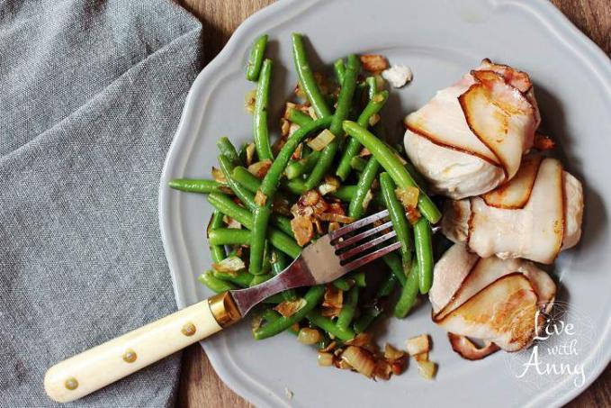 Vepřová panenka s fazolovými lusky