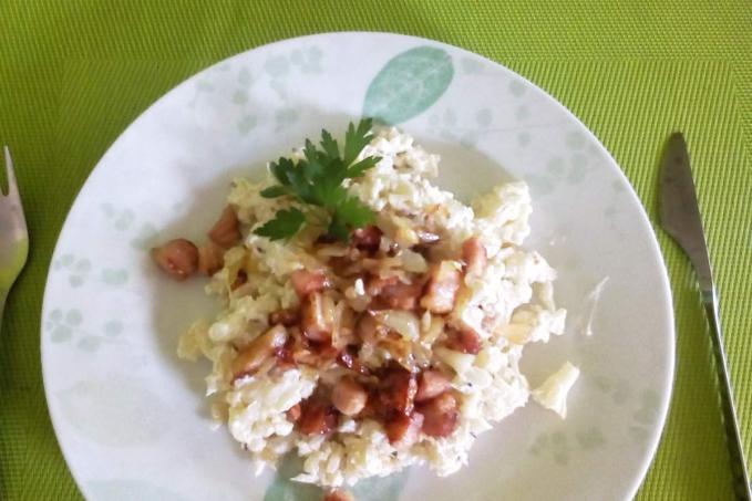 Květákové halušky - květušky (low carb)