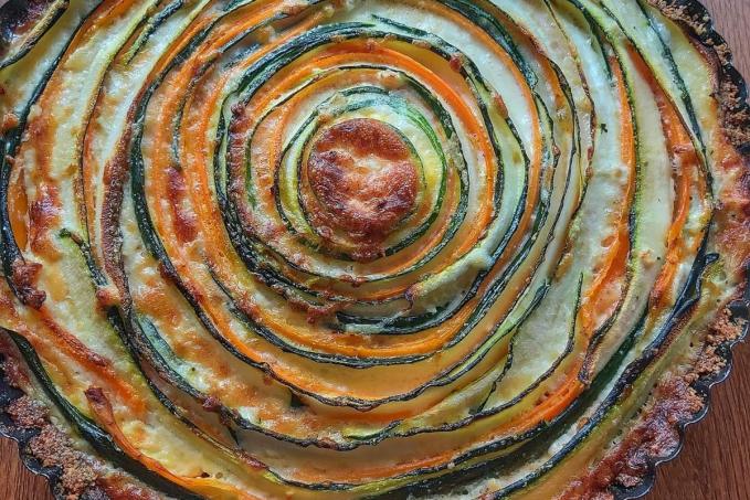 Cuketovo-mrkvový quiche - LC