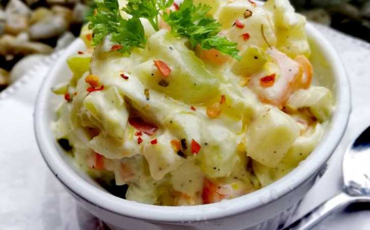 Vianočný šalát z kalerábu (kedlubny) - LC