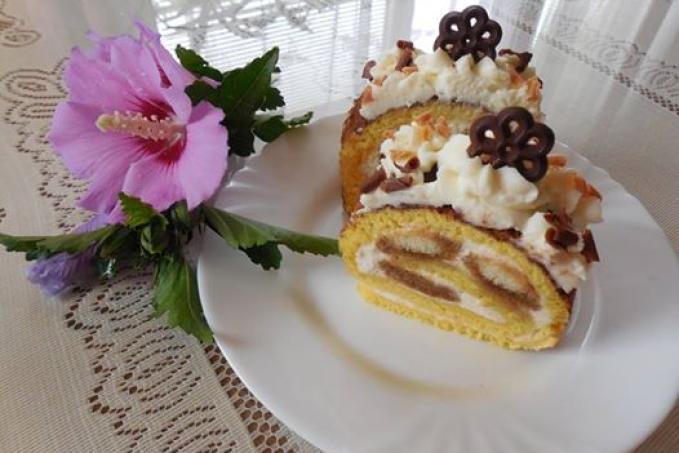 Roláda tiramisu