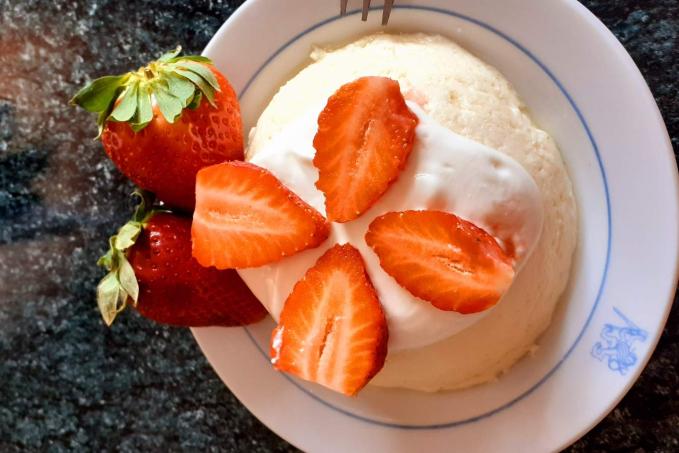 Pečený tvaroh s máslem