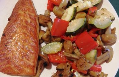 Grilovaná zelenina se žampiony