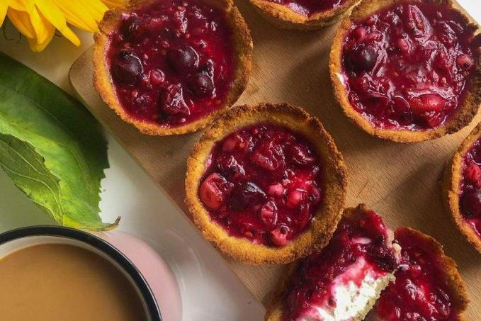 Košíčky s tvarohem a rybízem - LC