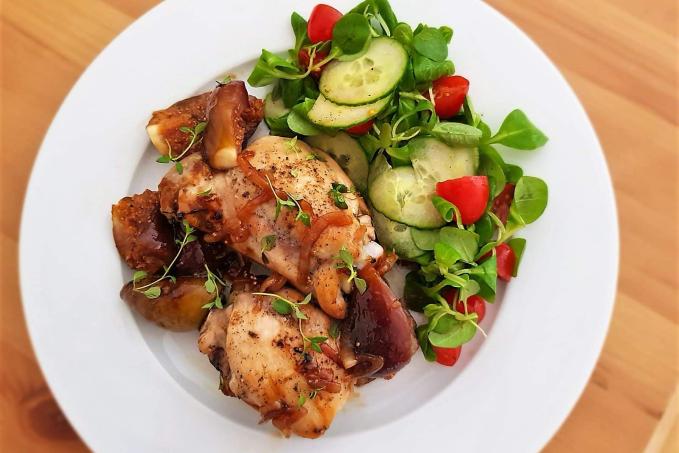 Kuřecí maso s fíky a balsamikovým octem