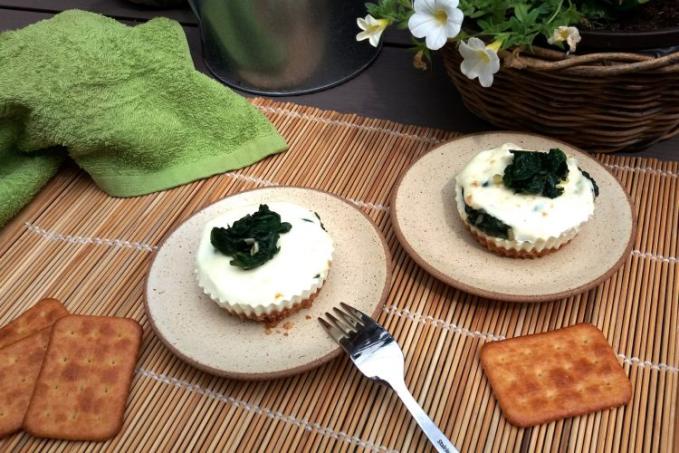 Špenátovo-lučinové košíčky