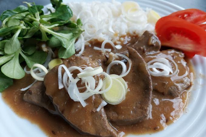 Vepřová játra na kmíně