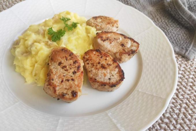 Vepřová panenka s cuketovo-bramborovou kaší