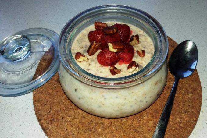 Ovesná kaše za studena