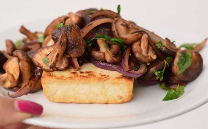 Grilované tofu s shiitake