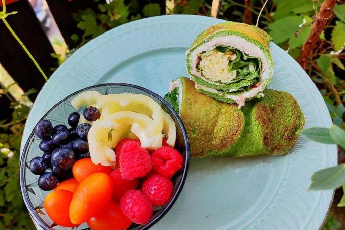 Špenátová omeleta