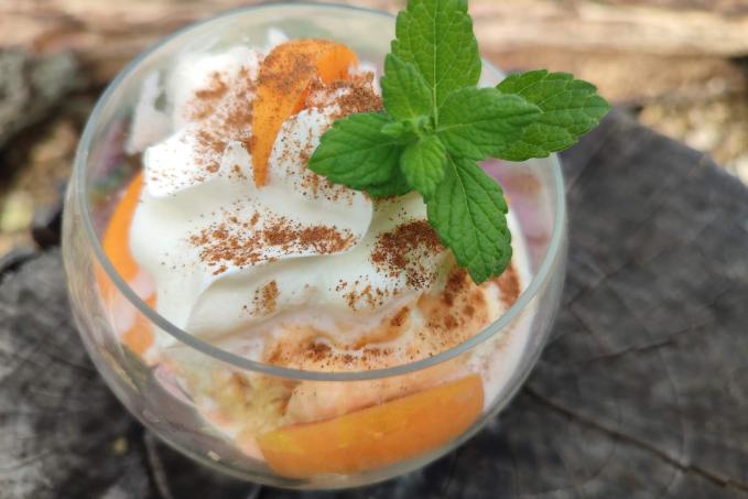 Meruňková zmrzlina z mozzarelly