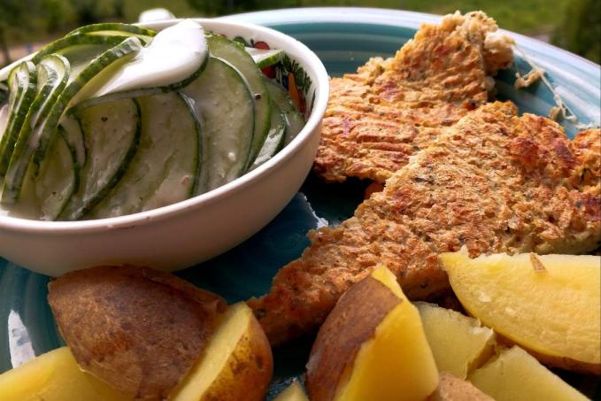 "Smažák" z květáku s mozzarellou