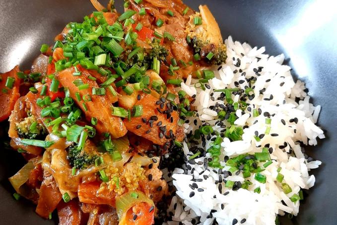 Kachní stir fry ze zeleninou (low carb)