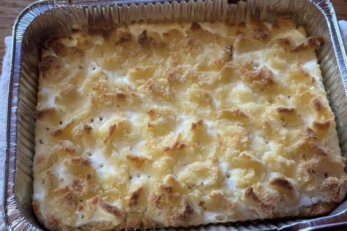 Tvarohový koláč s posypkou