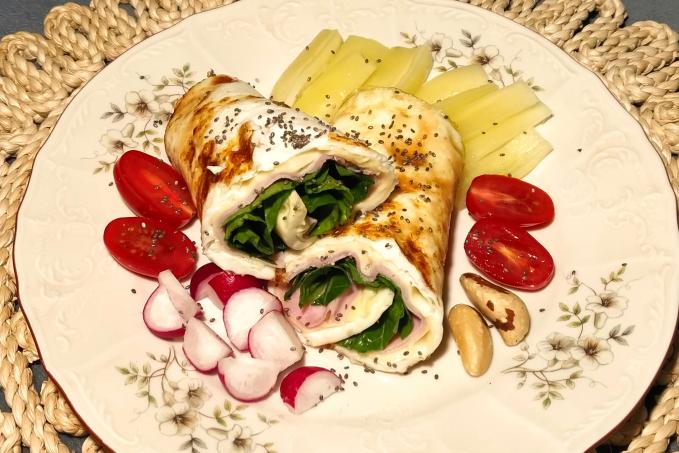 Omeleta z bílků se zeleninou - LC