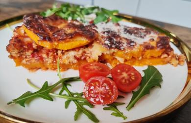 Zapečená dýně ("ala lasagne bolognese")