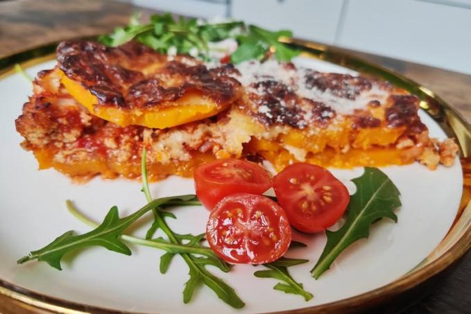 Zapečená dýně ("ala lasagne bolognese")