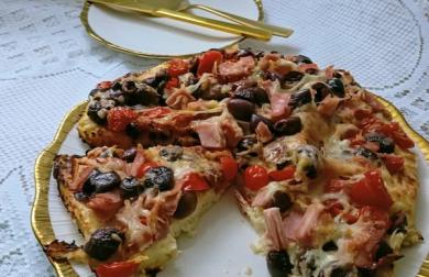 Květákový koláč á la pizza